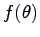 $f(\theta)$